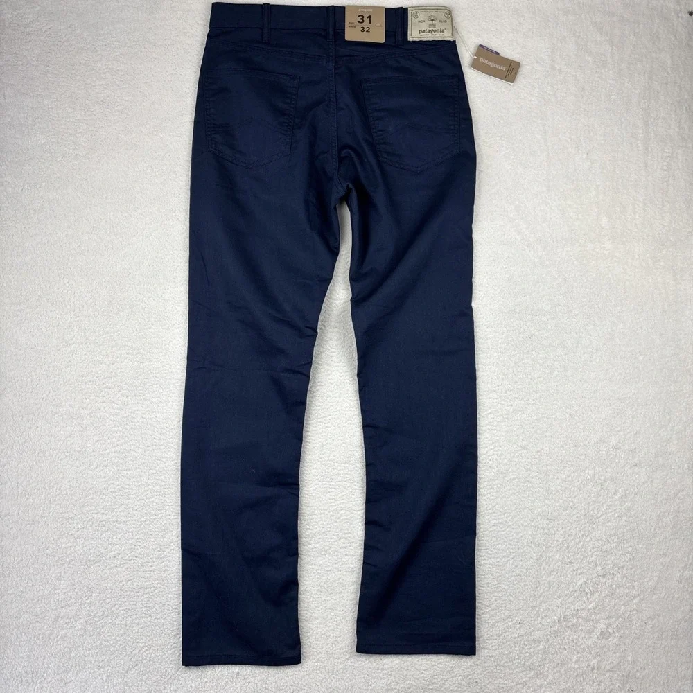 NEW PATAGONIA Performance Twill Jeans Mens 31/32 Navy Blue Slim Fit Stretch Pant